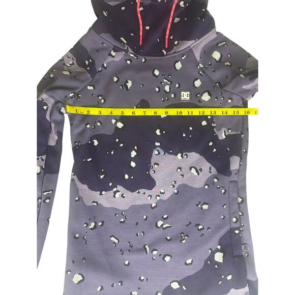 DC SHOE CO. SALEM TECHNICAL FLEECE HOODIE  PURPLE/GRAY WOMENS XS - Picture 7 of 10
